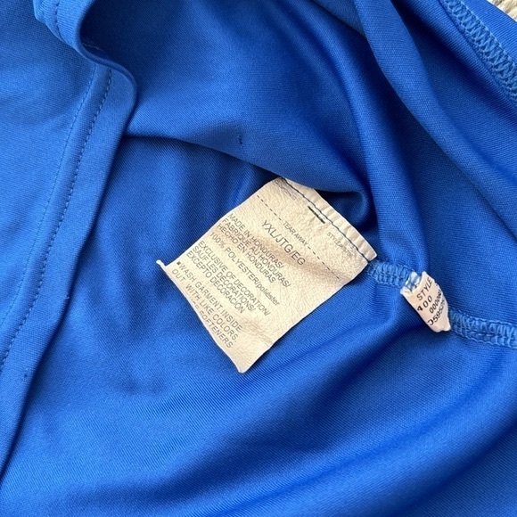 Under Armour Youth Boy XL Drifit Activewear Short Sleeve Shirt Top Royal Blue - Picture 4 of 5